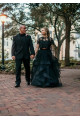 2 Part Wedding Dresses With Sleeves | Lace wedding dress black
