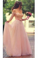 Pink Wedding Dresses Long Sleeves Lace Beaded Tulle Bridal Wedding Dresses Cheap