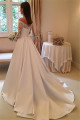 Simple Wedding Dresses A Line Lace Wedding Dresses With Sleeves