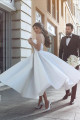 Cheap Wedding Dresses Short A Line Satin Bridal Gowns Online For Wedding