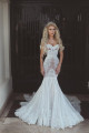 Günstig Hochzeitskleider Weiß Mit Spitze Meerjungfrau Herz Ausschnitt Brautkleider Online