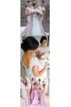 Elegant Brautjungfernkleider Altrosa Lang Meerjungfrau Chiffon Brautjungfernkleid Hochzeit
