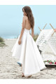 Simple Wedding Dresses Short Front Long Behind Wedding Dresses A Line