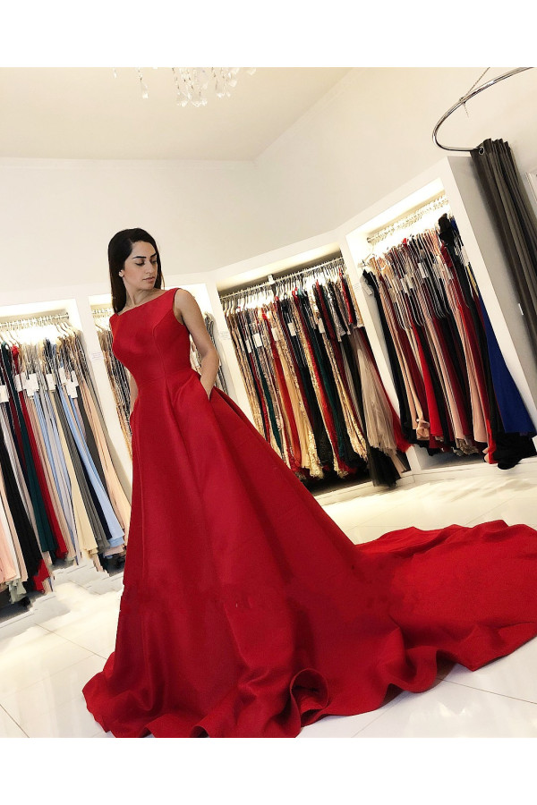 Rote Abendkleider Lang | Festliches Kleid Abendmode Damen