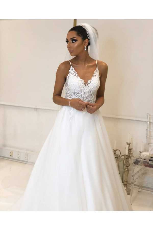 Designer Hochzeitskleider Weiß | Brautkleider Mit Spitze Online