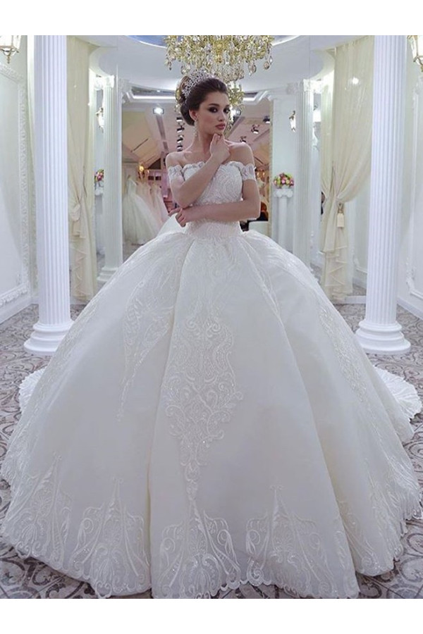 Luxus Brautkleider Prinzessin | Spitze Hochzeitskleider Online