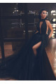 Fashion Black Evening Dresses Long Cheap | Evening wear floor length online