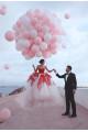 Fashion Rote Brautkleider Prinzessin | Hochzeitskleider Günstig Online