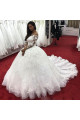 Fashion Brautkleider Mit Ärmel | Günstige Hochzeitskleider Spitze Prinzessin