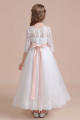 Blumenmädchen Kleid Langarm | Blumenmädchenkleider für Kinder Hochzeit