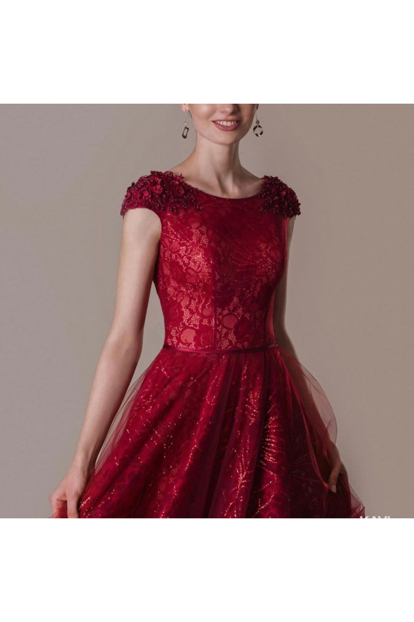 Red evening dresses long glitter | Buy evening wear online