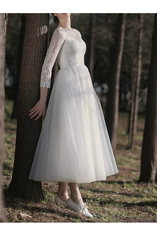 Gorgeous Wedding Dresses With Sleeves | Lace wedding dress short