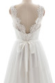 Elegante Brautkleider V Ausschnitt | Hochzeitskleid mit Spitze
