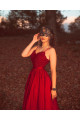 Rote Abendkleider Lang | Abiballkleider mit Spitze