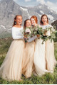 Elegante Brautjungfernkleider Lang Günstig | Kleider für Brautjungfern Online