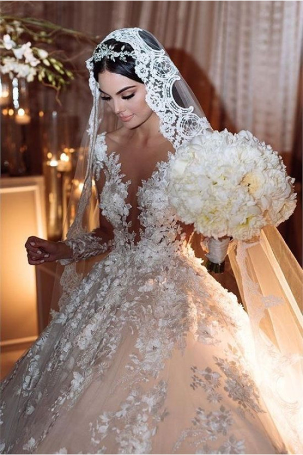 Luxus Hochzeitskleider Prinzessin | Günstige Brautmoden Mit Spitze
