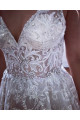 Elegante Brautkleider v Ausschnitt Mit Spitze | Hochzeitskleid A Linie Online