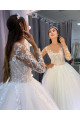 Elegante Brautkleider mit Ärmel | Hochzeitskleider Prinzessin Spitze
