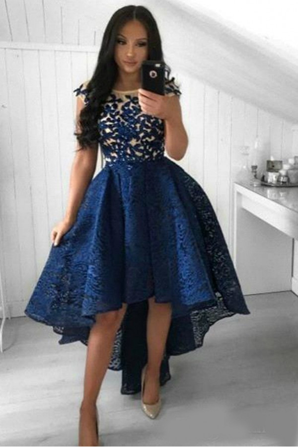 Cocktail dress short blue | Prom dresses evening dresses lace