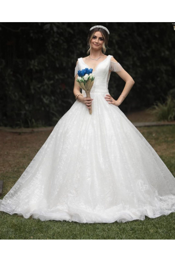 Designer Brautkleider Prinzessin | Hochzeitskleider Glitzer Online