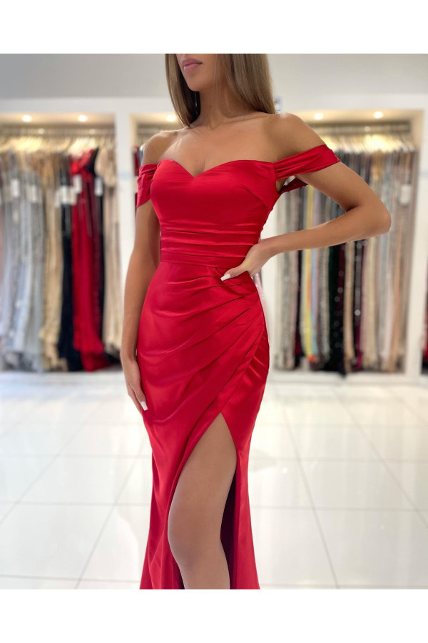 Rote Abendkleider Lang | Abiballkleider Abendmoden online