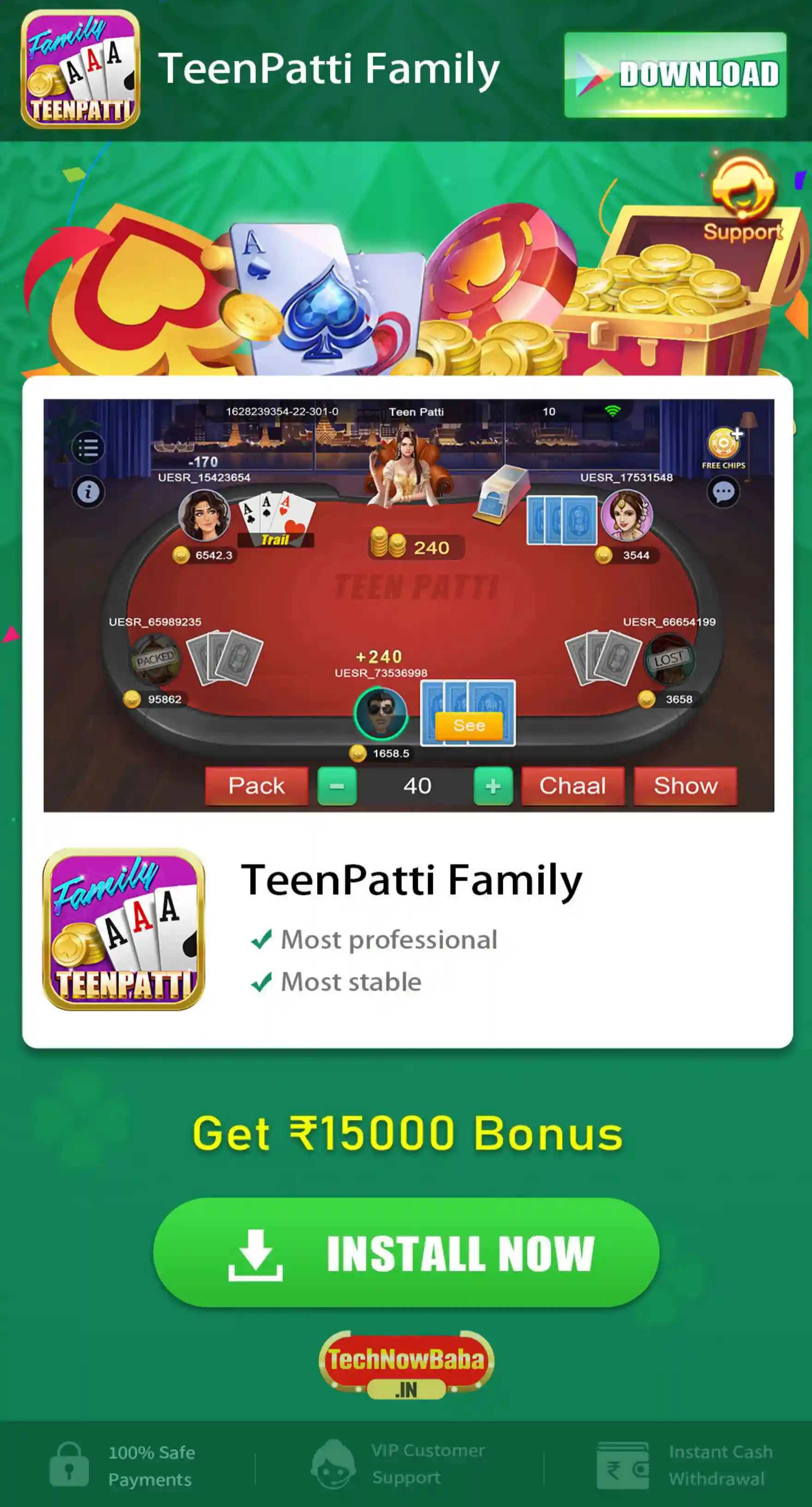 Teen Patti Family App Download TechNow Baba